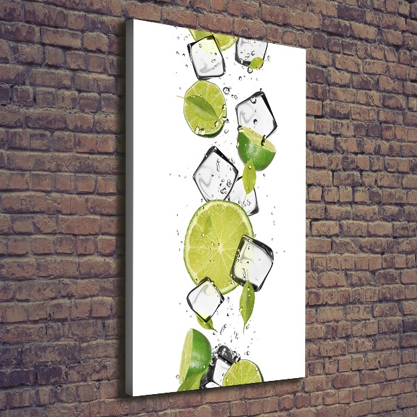 Canvas wall art Lime and ice