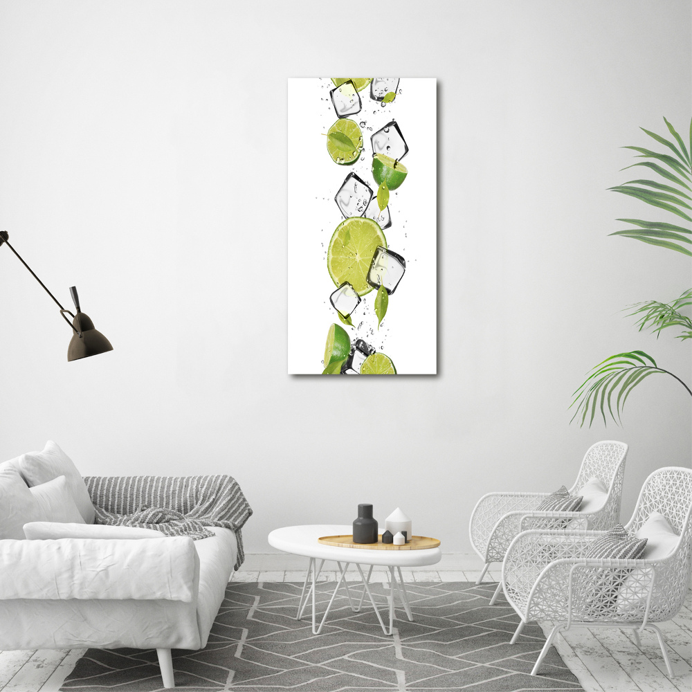 Canvas wall art Lime and ice