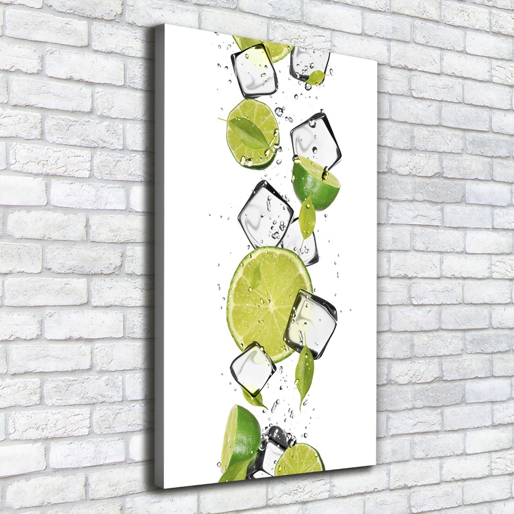 Canvas wall art Lime and ice