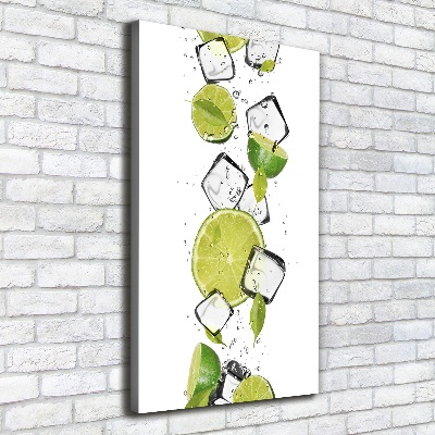 Canvas wall art Lime and ice