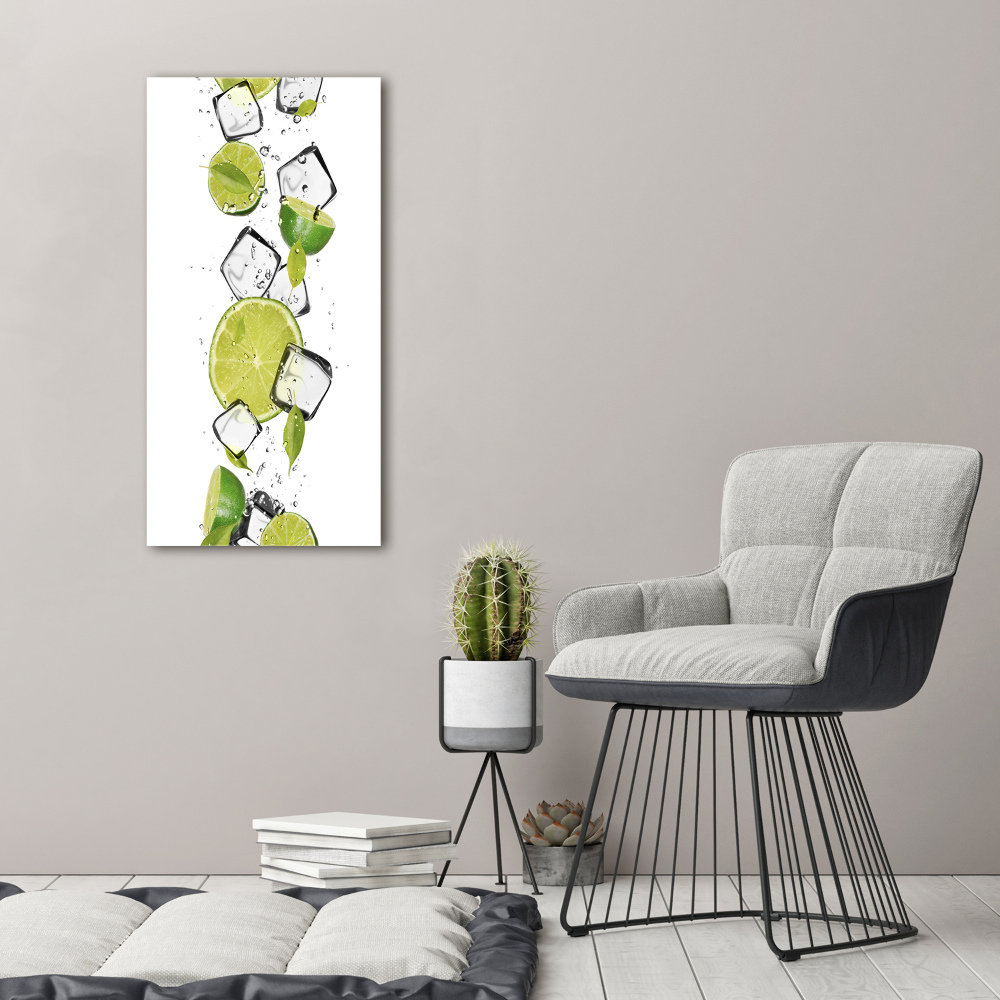 Canvas wall art Lime and ice