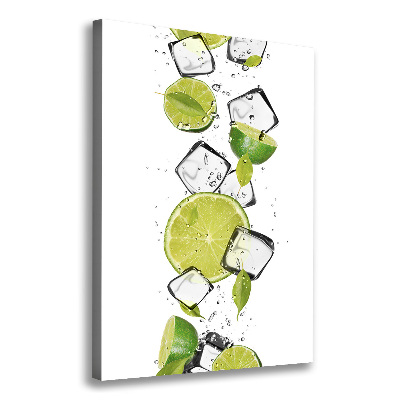 Canvas wall art Lime and ice