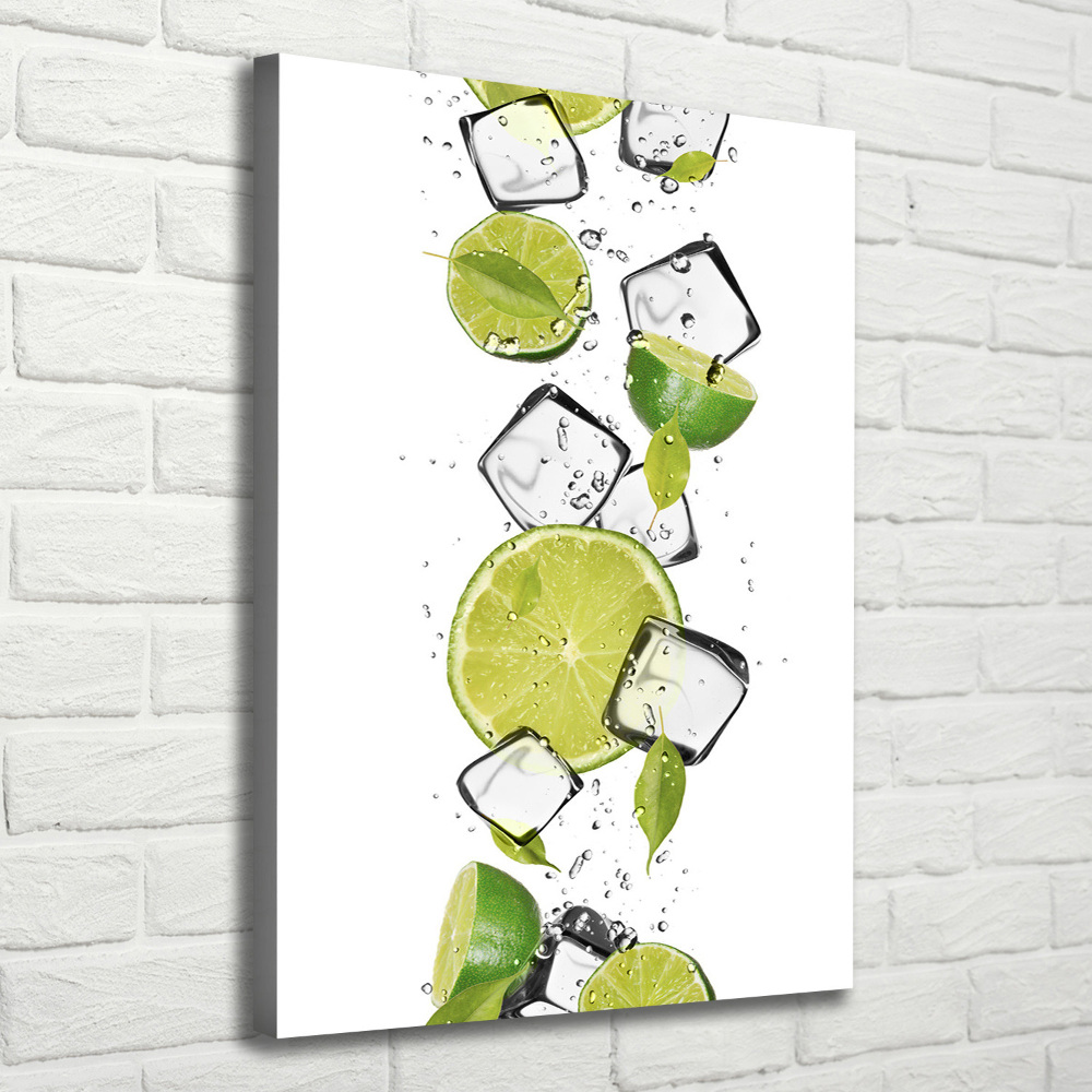 Canvas wall art Lime and ice