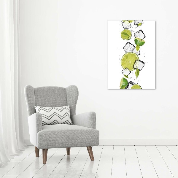 Canvas wall art Lime and ice