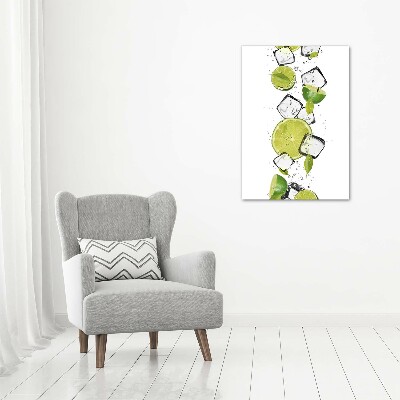 Canvas wall art Lime and ice