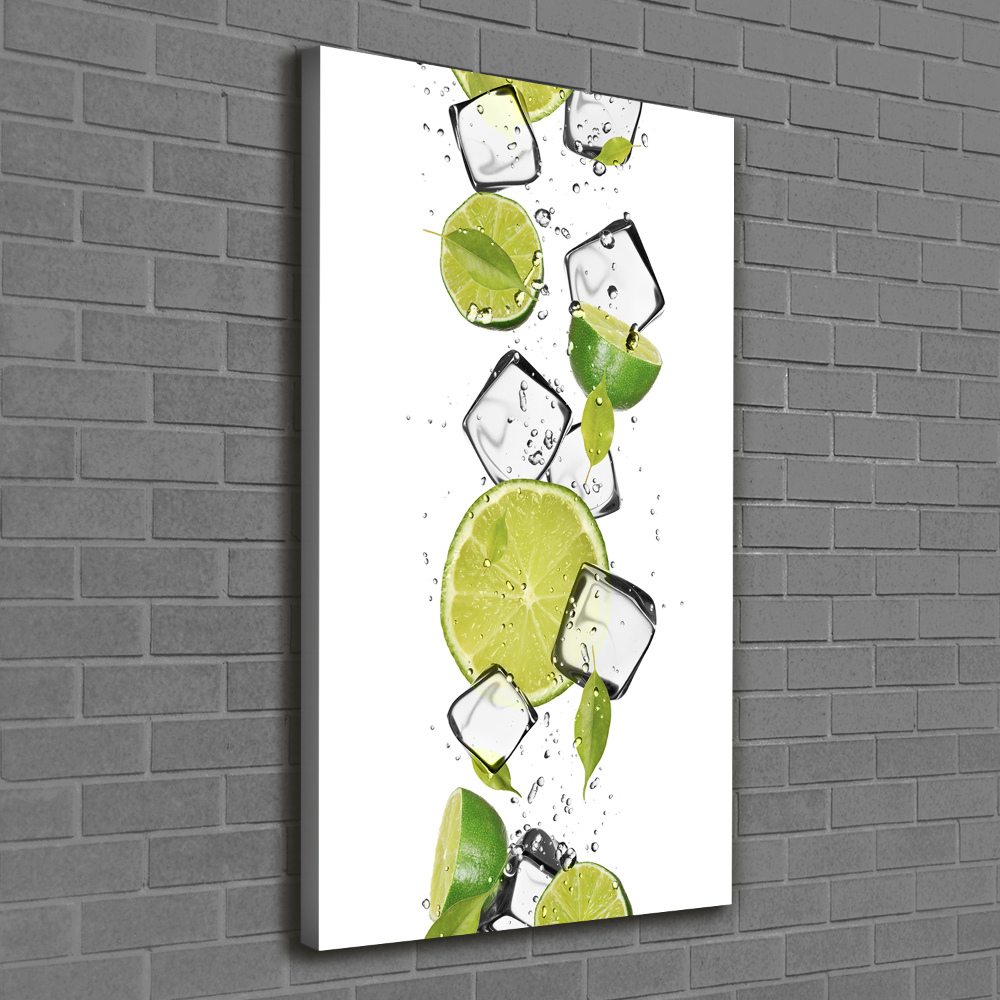 Canvas wall art Lime and ice