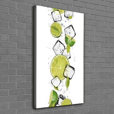 Canvas wall art Lime and ice