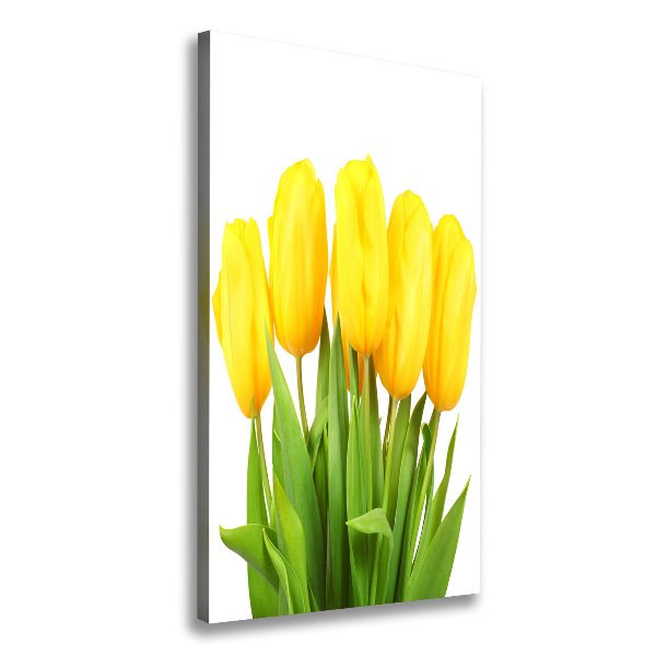 Canvas wall art Yellow tulips