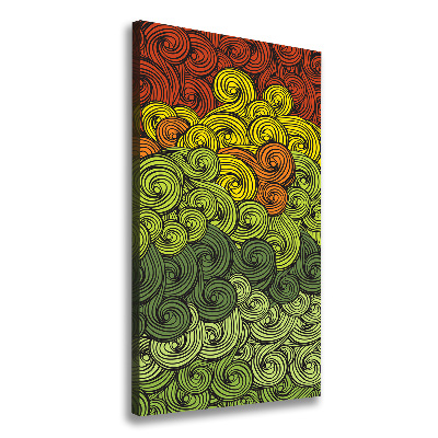 Canvas wall art Colorful waves