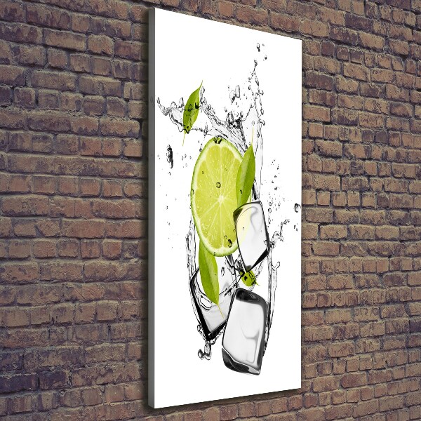 Canvas wall art Lime and ice