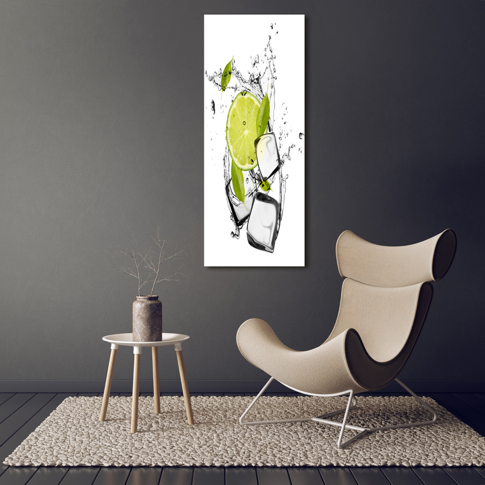 Canvas wall art Lime and ice