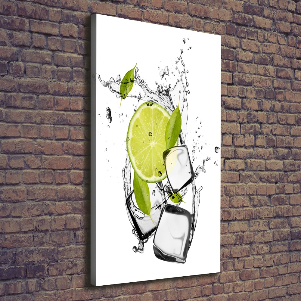 Canvas wall art Lime and ice