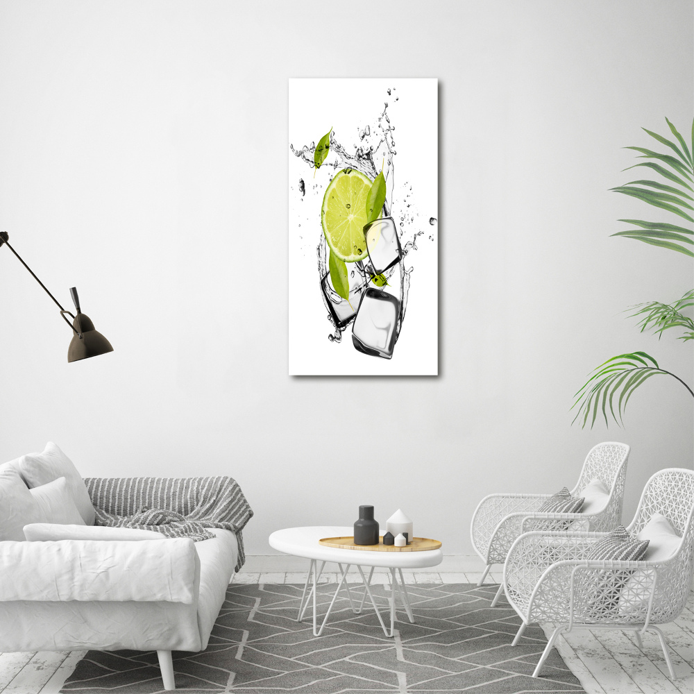 Canvas wall art Lime and ice