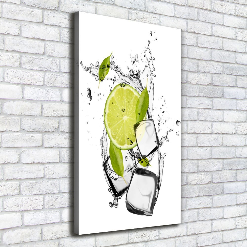 Canvas wall art Lime and ice