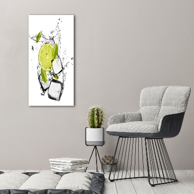 Canvas wall art Lime and ice