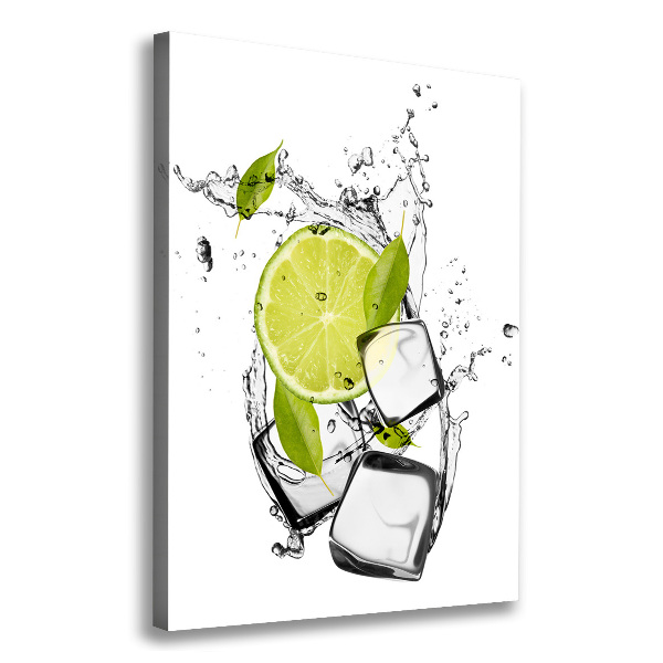 Canvas wall art Lime and ice