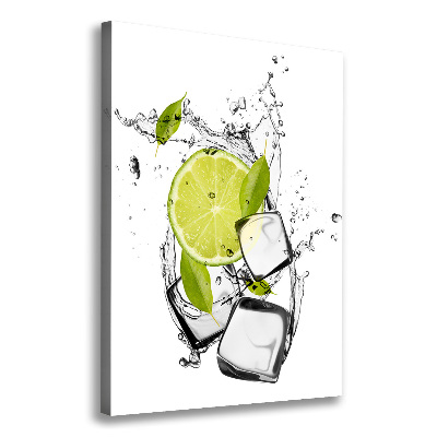 Canvas wall art Lime and ice