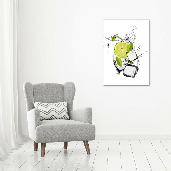 Canvas wall art Lime and ice