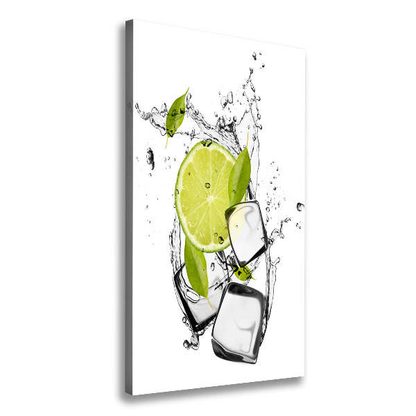 Canvas wall art Lime and ice