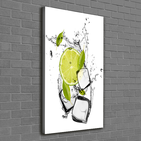 Canvas wall art Lime and ice