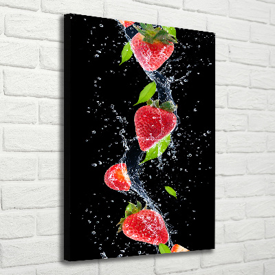 Canvas wall art Strawberries