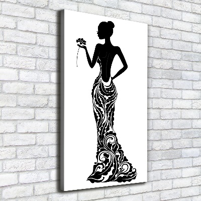 Wall art canvas large Fashion illustration