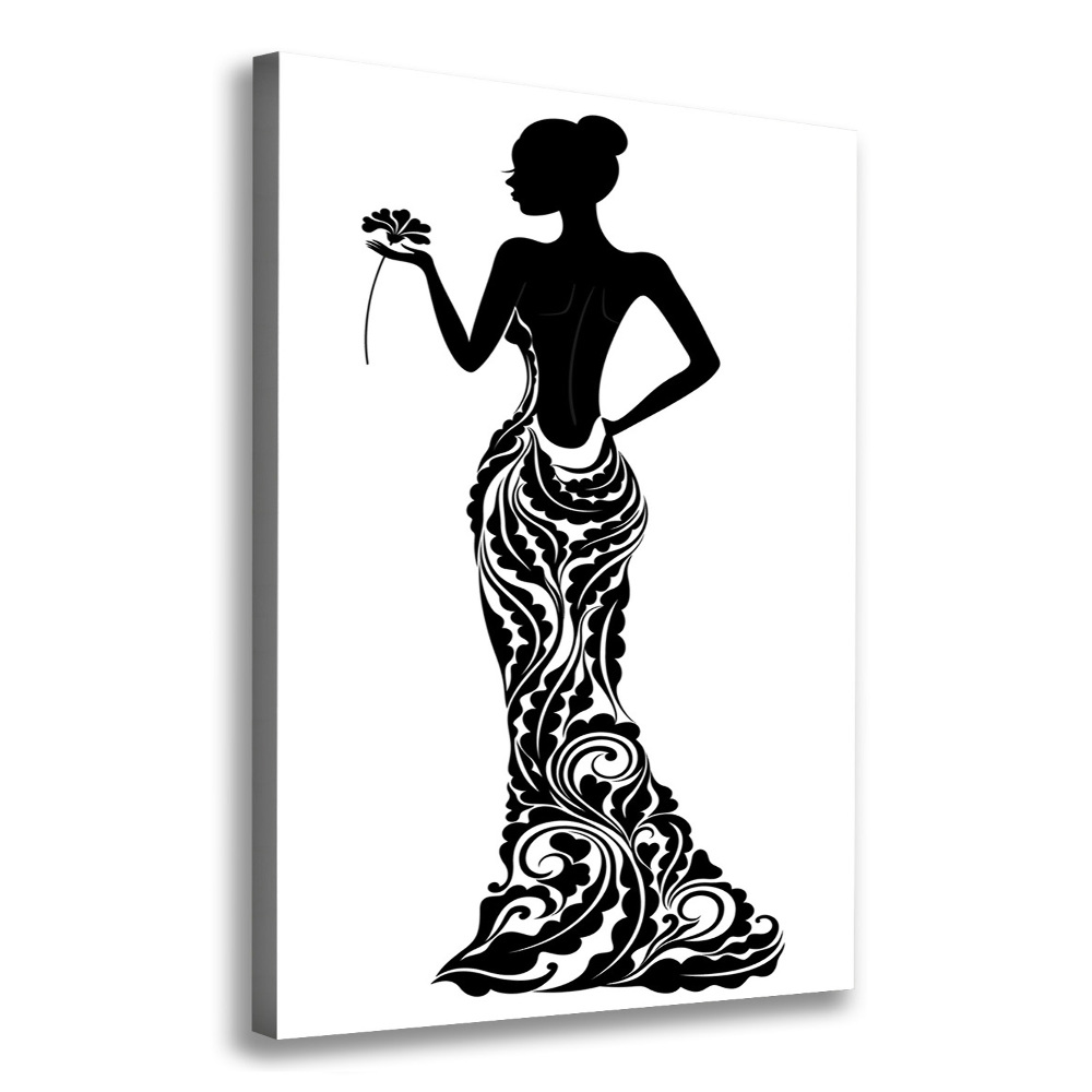 Wall art canvas large Fashion illustration