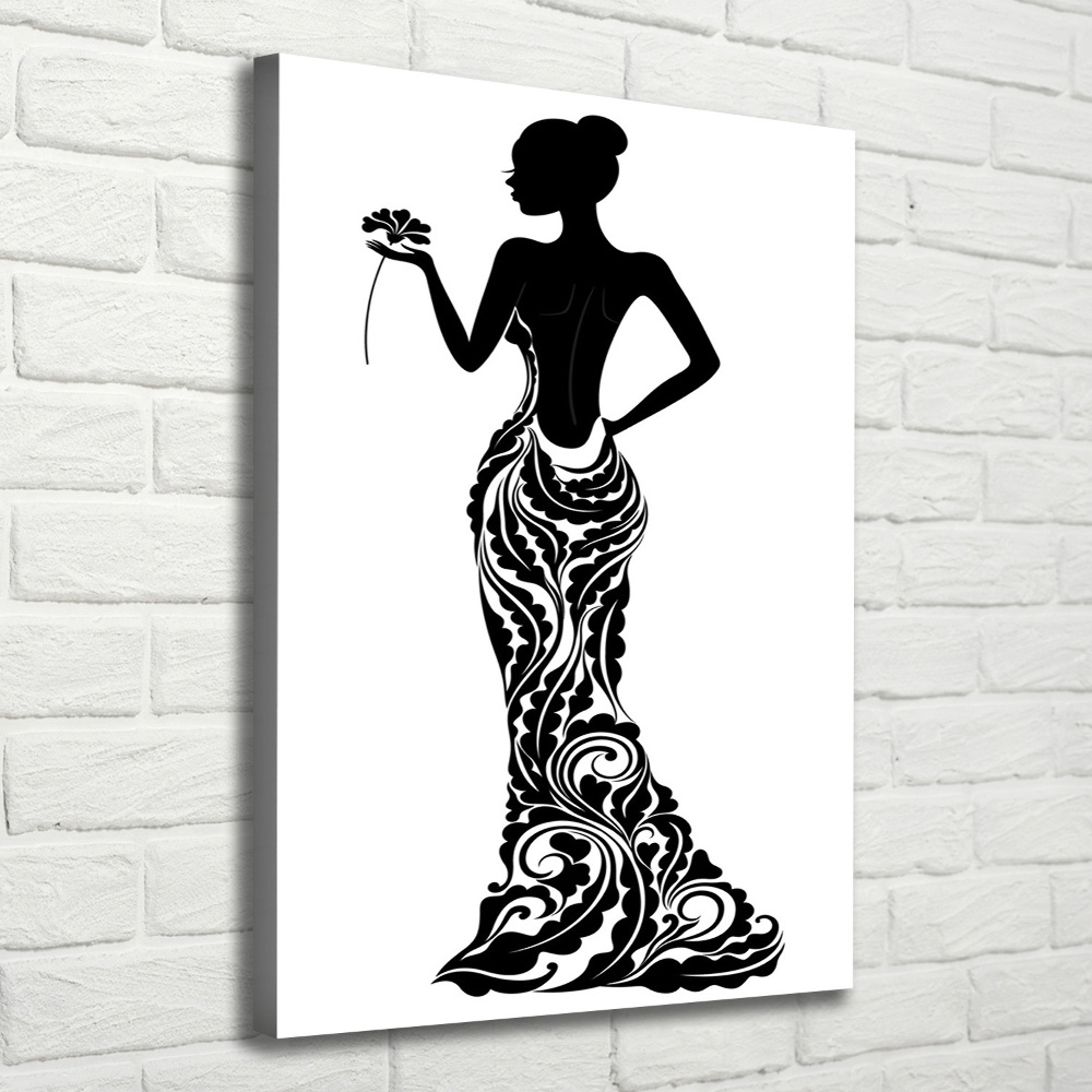 Wall art canvas large Fashion illustration