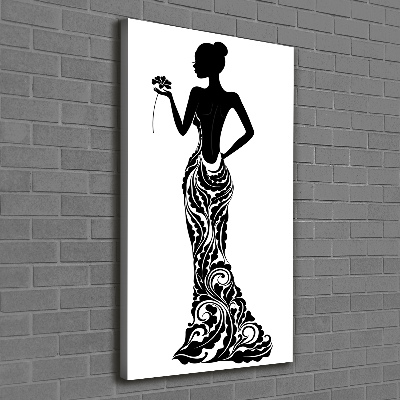 Wall art canvas large Fashion illustration