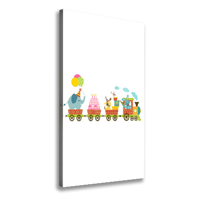 Canvas print Cheerful train