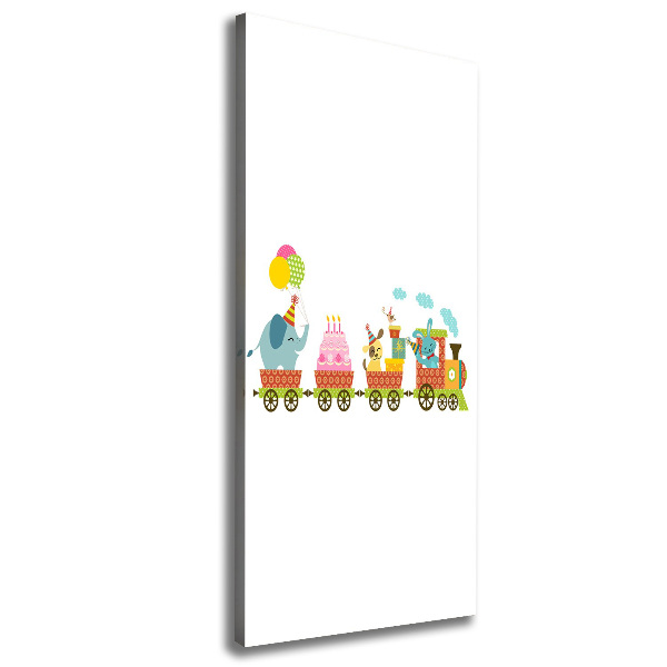 Canvas print Cheerful train