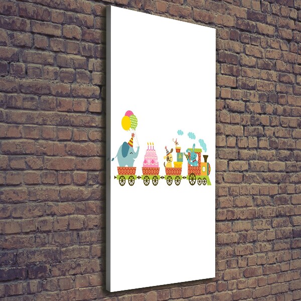 Canvas print Cheerful train