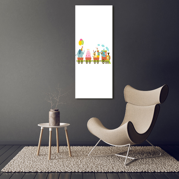 Canvas print Cheerful train