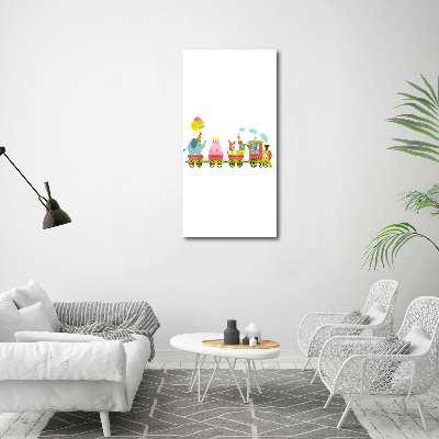 Canvas print Cheerful train