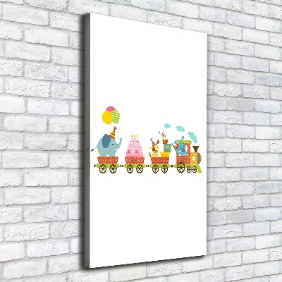 Canvas print Cheerful train