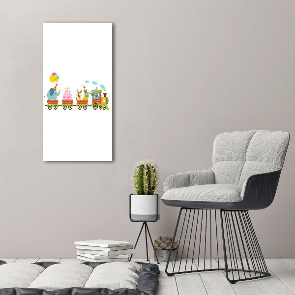 Canvas print Cheerful train