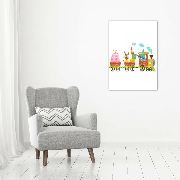 Canvas print Cheerful train