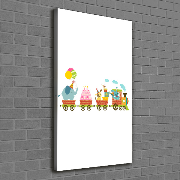 Canvas print Cheerful train