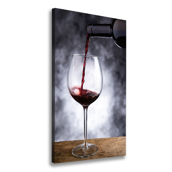 Large canvas wall art Red wine