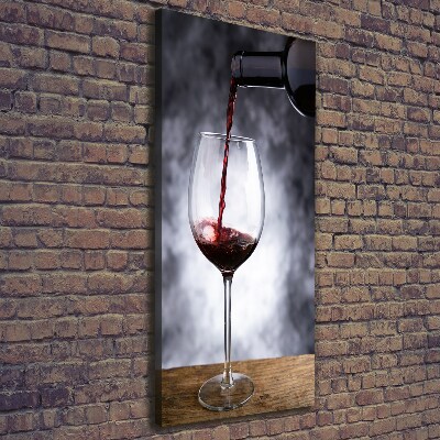 Large canvas wall art Red wine