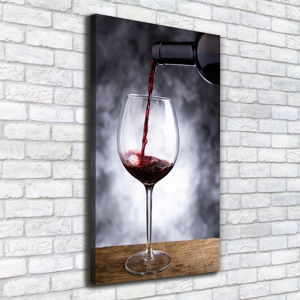 Large canvas wall art Red wine