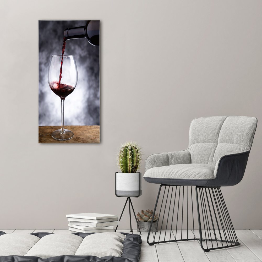 Large canvas wall art Red wine