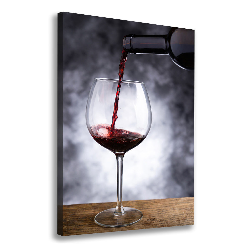 Large canvas wall art Red wine