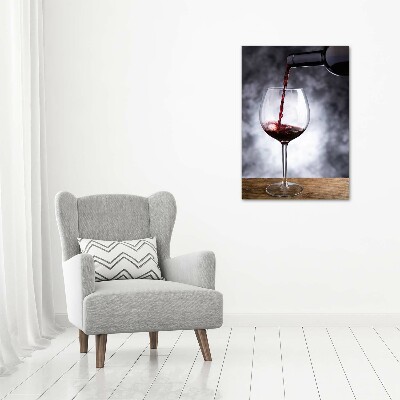 Large canvas wall art Red wine