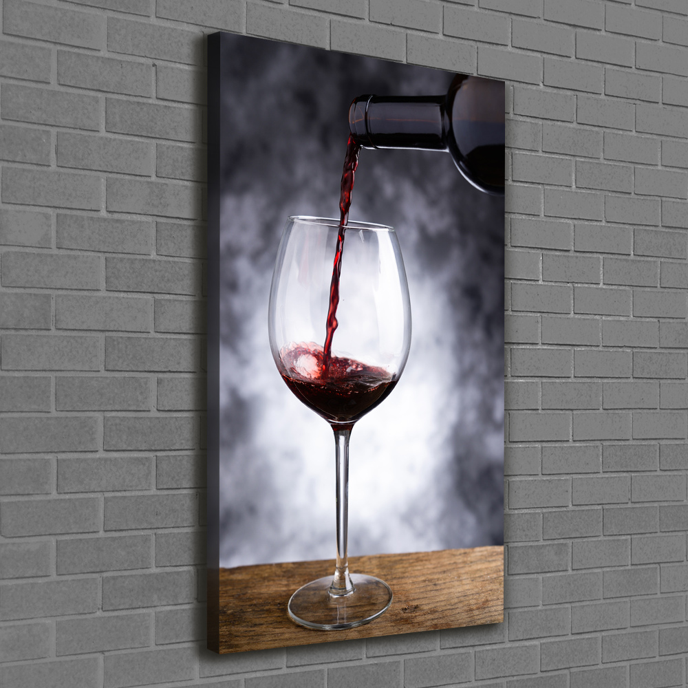 Large canvas wall art Red wine