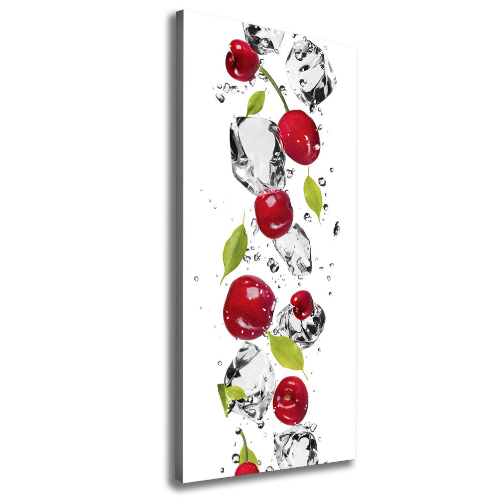 Large canvas wall art Cherries and water