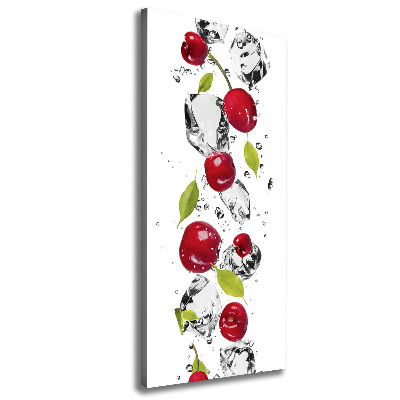 Large canvas wall art Cherries and water