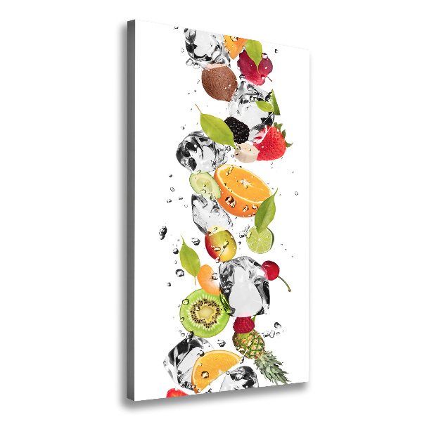 Canvas print Fruit and water