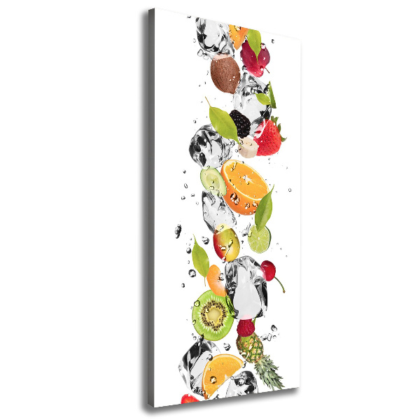 Canvas print Fruit and water