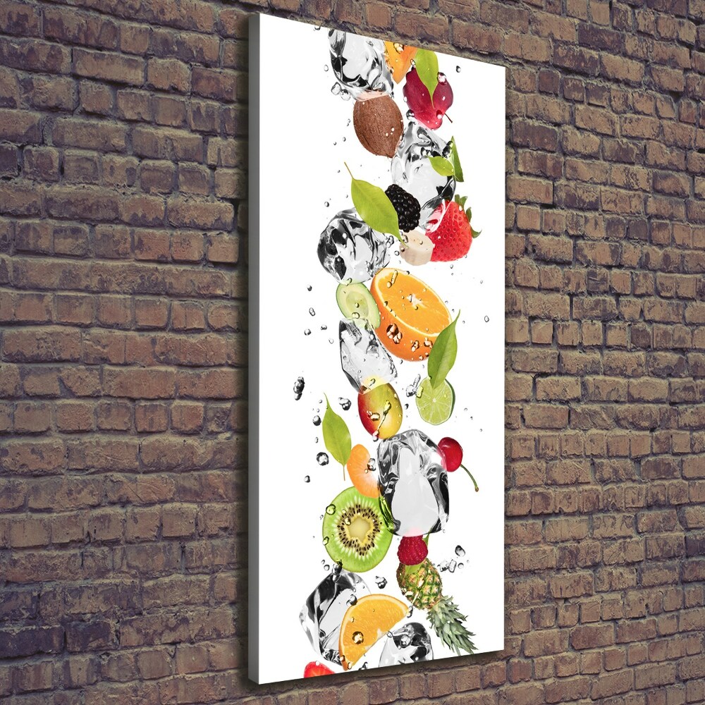 Canvas print Fruit and water